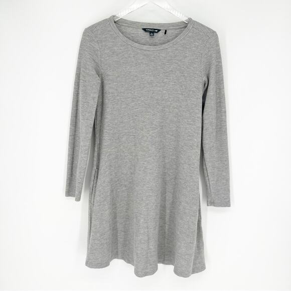 Toad&Co. Foothills Long Sleeve Waffle Swing Dress XS Grey - Picture 1 of 5